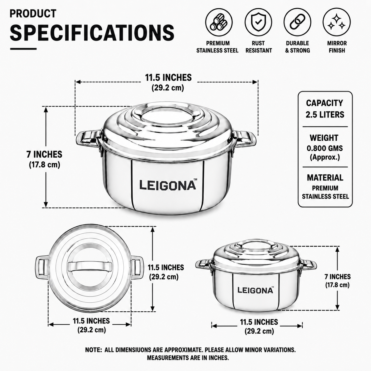 Hot Pot Steel Casserole