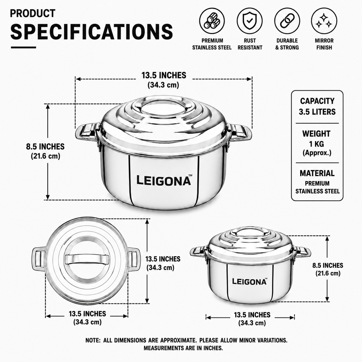 Hot Pot Steel Casserole