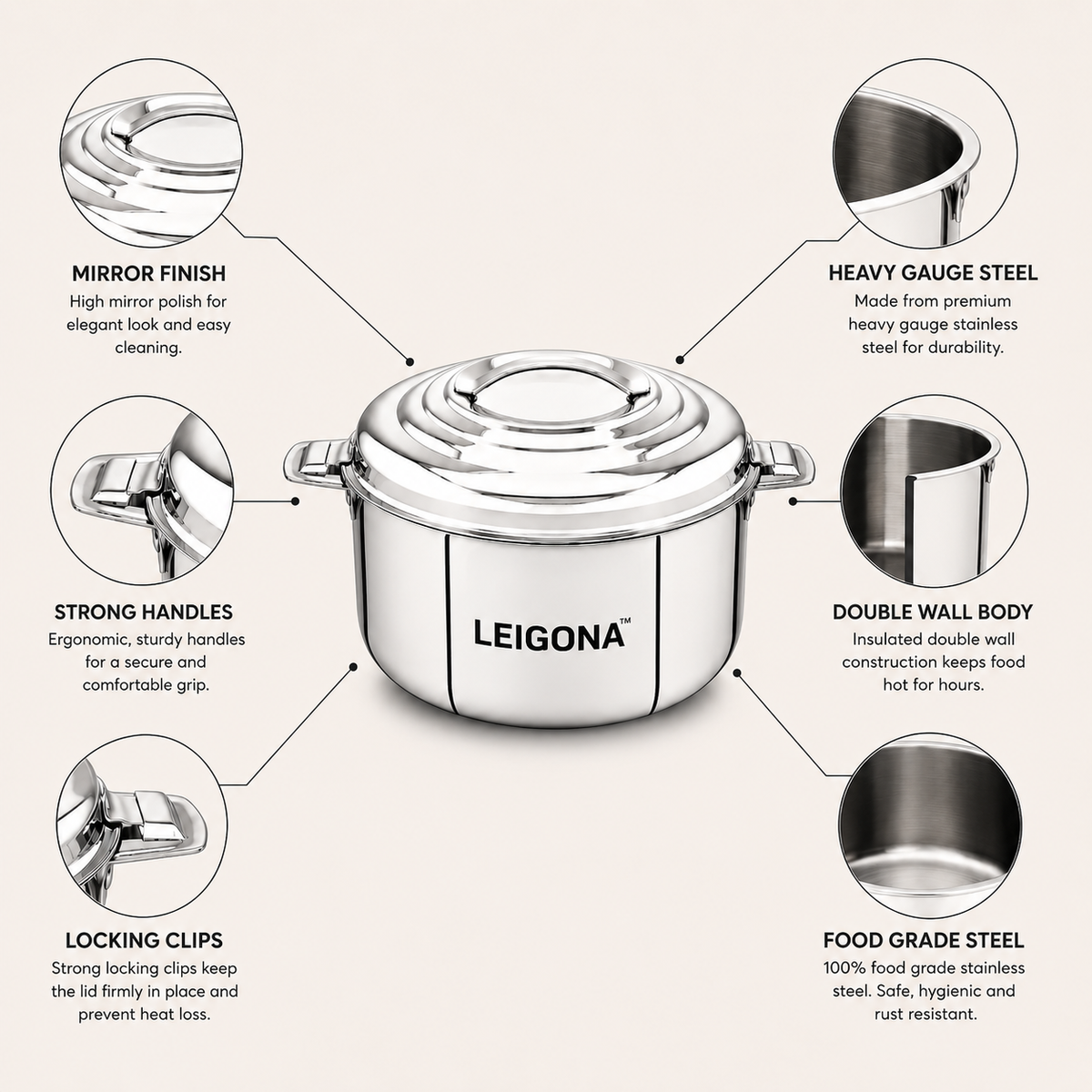 Hot Pot Steel Casserole